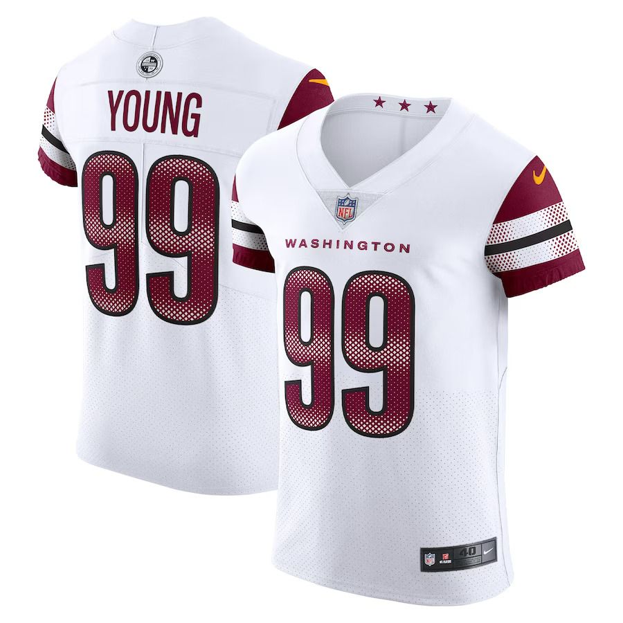 Men Washington Commanders #99 Chase Young Nike White Vapor Elite NFL Jersey->washington commanders->NFL Jersey